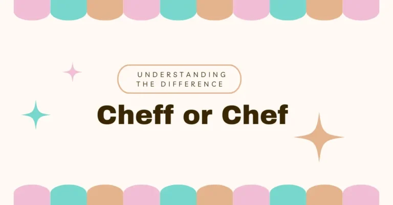 Cheff or Chef