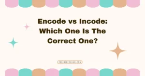 Encode vs Incode