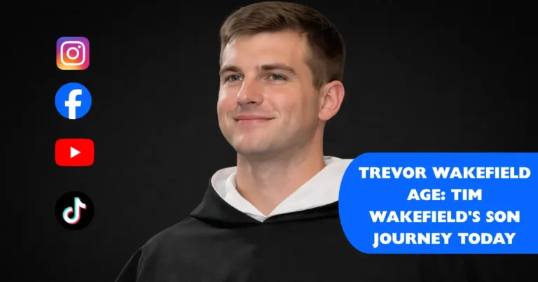 Clean studio portrait used for the topic “Trevor Wakefield Age,” showing a young man in formal attire with a calm smile and clear black background.